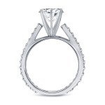 White Gold 1ct TDW Round-Cut Diamond Engagement Ring - Handcrafted By Name My Rings™