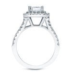 White Gold 2 1/2ct TDW Certified Princess-cut Diamond Ring - Handcrafted By Name My Rings™