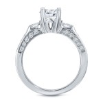 White Gold 2ct TDW Certified Round Diamond Bridal Ring Set - Handcrafted By Name My Rings™