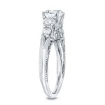 White Gold 2ct TDW Certified Round Diamond Engagement Ring - Handcrafted By Name My Rings™