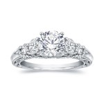 White Gold 2ct TDW Certified Round Diamond Engagement Ring - Handcrafted By Name My Rings™