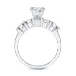 White Gold 3 1/2ct TDW Certified Round-cut Diamond Bridal Ring Set - Handcrafted By Name My Rings™