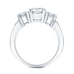 White Gold 3ct TDW Round Diamond 9-stone Ring - Handcrafted By Name My Rings™