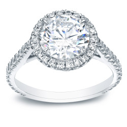 White Gold 1 4/5ct TDW Certified Round Diamond Engagement Ring - Handcrafted By Name My Rings™
