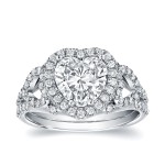 White Gold 1 7/8ct TDW Certified Heart-Shaped Diamond Engagement Ring - Handcrafted By Name My Rings™