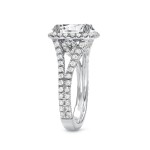 White Gold 4 1/3ct TDW Cushion-cut Halo Diamond Engagement Ring - Handcrafted By Name My Rings™