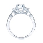 Platinum 1 1/2ct TDW Certified Diamond Three-Stone Engagement Ring - Handcrafted By Name My Rings™