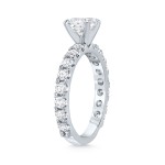 Platinum 1 3/4ct TDW Certified Princess Cut Diamond Engagement Ring - Handcrafted By Name My Rings™