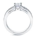 Platinum 1/2ct TDW Certified Round Diamond Bridal Ring Set - Handcrafted By Name My Rings™