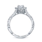 Platinum 2 1/8ct TDW Certified Oval Diamond Halo Engagement Ring - Handcrafted By Name My Rings™