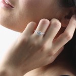 Platinum 2ct TDW Certified Round-Cut Diamond Halo Engagement Ring - Handcrafted By Name My Rings™
