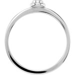 Women's Gold 1/10ct TDW Bezel Round Black Diamond Solitaire Ring - Handcrafted By Name My Rings™