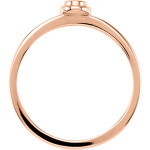 Women's Gold 1/10ct TDW Bezel Round Black Diamond Solitaire Ring - Handcrafted By Name My Rings™