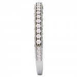 White Gold 1/5ct TDW Vintage Milgrain Diamond Wedding Band - Handcrafted By Name My Rings™