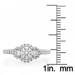 White Gold 7/8ct TDW Diamond 3-stone Vintage Design Engagement Ring - Handcrafted By Name My Rings™