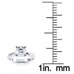 Gold 1/10ct TDW Round Diamond 4-prong Solitaire Engagement Ring - Handcrafted By Name My Rings™