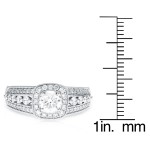 White Gold 0.99ct TDW Diamond Engagement Ring - Handcrafted By Name My Rings™