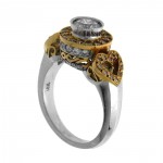 Two-tone Gold 1 1/3ct TDW Pink and White Diamond Fashion Ring - Handcrafted By Name My Rings™