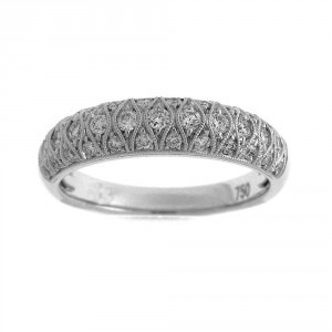White Gold 2/5ct TDW Diamond Fashion Ring - Handcrafted By Name My Rings™