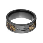 BZ Black Zirconium RealTree Max 5 Camo Men's Ring - Handcrafted By Name My Rings™