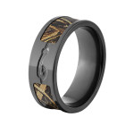 BZ Black Zirconium RealTree Max 5 Camo Men's Ring - Handcrafted By Name My Rings™