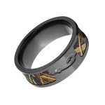 BZ Black Zirconium RealTree Max 5 Camo Men's Ring - Handcrafted By Name My Rings™