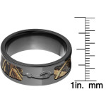 BZ Black Zirconium RealTree Max 5 Camo Men's Ring - Handcrafted By Name My Rings™