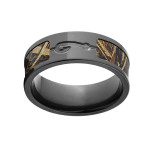 BZ Black Zirconium RealTree Max 5 Camo Men's Ring - Handcrafted By Name My Rings™