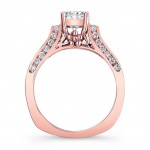 Rose Gold 1 1/3ct TDW Diamond Engagement Ring - Handcrafted By Name My Rings™