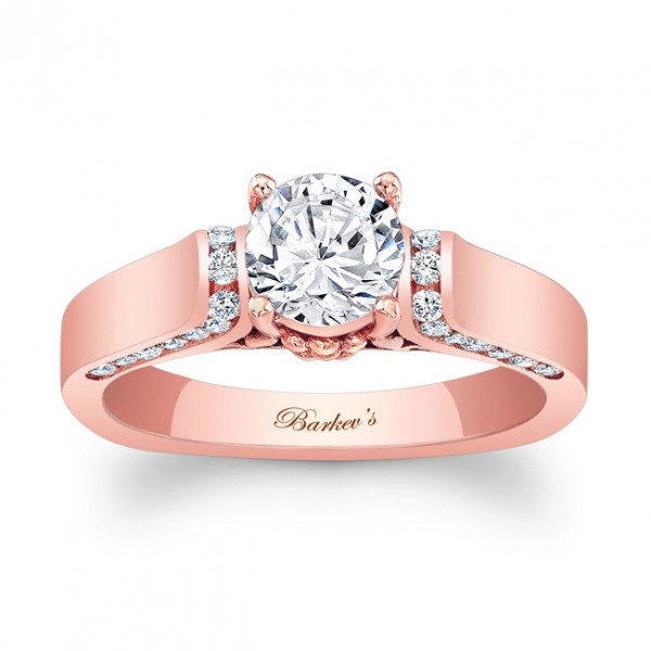 Rose Gold 1 1/3ct TDW Diamond Engagement Ring - Handcrafted By Name My Rings™