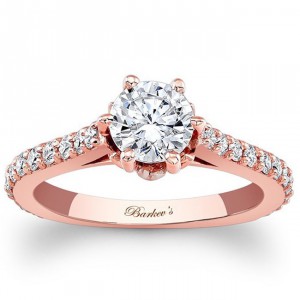 Rose Gold 1 1/3ct TDW Diamond Ring - Handcrafted By Name My Rings™