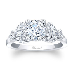 White Gold 1 1/4ct TDW Round-cut Engagement Ring - Handcrafted By Name My Rings™