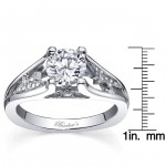 White Gold Diamond Engagement Ring - Handcrafted By Name My Rings™