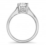 White Gold Round-cut Solitaire Diamond Engagement Ring - Handcrafted By Name My Rings™