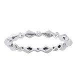 White Gold 1/4ct TDW Diamond Eternity Wedding Band - Handcrafted By Name My Rings™