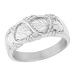 Black Hills Silver Men's Leaf Ring - Handcrafted By Name My Rings™