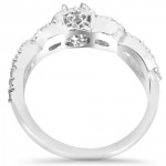 Bliss White Gold 1 1/0ct TDW Diamond Bridal Engagement Ring Set - Handcrafted By Name My Rings™