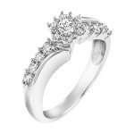 White Gold 5/8ct TDW Engagement Ring - Handcrafted By Name My Rings™