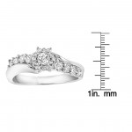 White Gold 5/8ct TDW Engagement Ring - Handcrafted By Name My Rings™