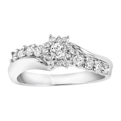 White Gold 5/8ct TDW Engagement Ring - Handcrafted By Name My Rings™