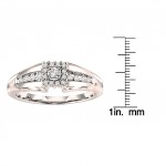 White Gold 1/ 5ct TDW Diamond Engagement Ring - Handcrafted By Name My Rings™