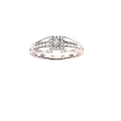 White Gold 1/ 5ct TDW Diamond Engagement Ring - Handcrafted By Name My Rings™