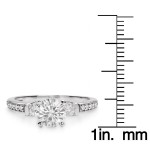 Charles & Colvard Gold 1.32 TGW Round Forever Brilliant Moissanite 3-Stone Ring - Handcrafted By Name My Rings™