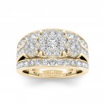 Gold 2ct TDW Diamond Ring - Handcrafted By Name My Rings™