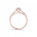 Rose Gold 1/2ct TDW Diamond Solitaire Engagement Ring - Handcrafted By Name My Rings™