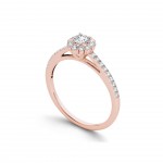 Rose Gold 1/2ct TDW Diamond Solitaire Engagement Ring - Handcrafted By Name My Rings™