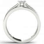 White Gold 1/2ct TDW Diamond Classic Engagement Ring - Handcrafted By Name My Rings™