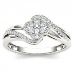 White Gold 1/3ct TDW Diamond Fashion Ring - Handcrafted By Name My Rings™