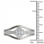 White Gold 1/3ct TDW Diamond Fashion Ring - Handcrafted By Name My Rings™