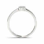 White Gold 1/5ct TDW Diamond Cluster Fashion Ring - Handcrafted By Name My Rings™